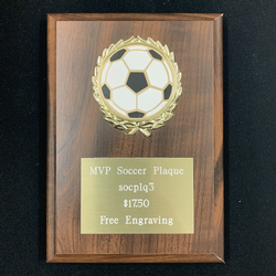 MVP Soccer Plaque